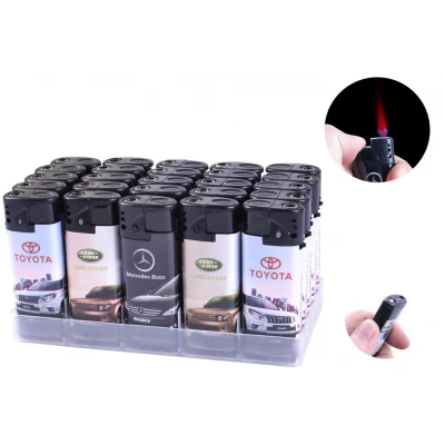 Зажигалка пластиковая с фонарем Зажигалка пластиковая с фонарем