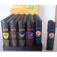 Зажигалки пластиковые KaiFa AUTO  (турбо пламя 