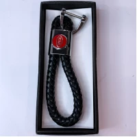 Кожаный Брелок с логотипом авто KIA D552