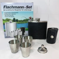 Подарочный набор фляга Jim Beam с рюмками QK-2-2