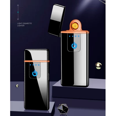 Сенсорная USB Зажигалка ⚡️ (спираль накаливания) HL-482 Black