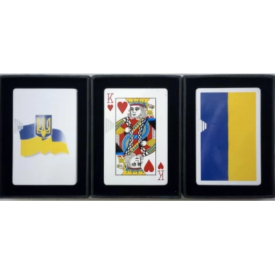 Зажигалка газовая слайдер Украина / Король (Без усов) ❤️ Сувенирная D450