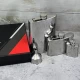 Подарочный набор фляжек GT (9 oz + 3 oz + брелок) с воронкой в коробке XT-2