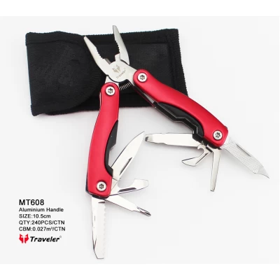 Многофункциональный нож (мультитул) Traveler 10,5см (240шт/ящ) MT-608 Красный Многофункциональный нож (мультитул) Traveler 10,5см (240шт/ящ) MT-608 Красный