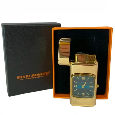 Зажигалка с встроенными часами от Silvio Monetti 
