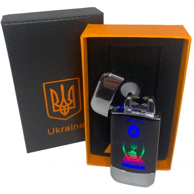 Дуговая электроимпульсная зажигалка с USB-зарядкой⚡️Украина LIGHTER HL-438-Silver