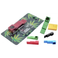 Металлическая курительная трубка с сетками, трансформер на магните (6,5 см) HL-577