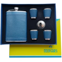 Подарочный набор фляга 9 унций + 4 рюмки по 30 мл + воронка TZ-51-1