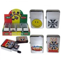 Трубка курительная Zippo с разнообразным принтом ☠️  HL-576