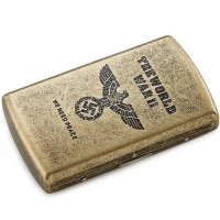 Металлический портсигар с нацистской символикой (THE WORLD WAR II) HL-755