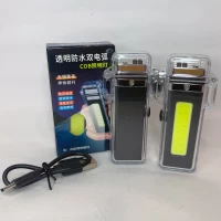 Водонепроницаемый COB-фонарь с зажигалкой и двойной дугой ⚡⚡ HL-649 Black