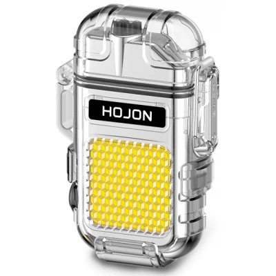 Дуговая электроимпульсная зажигалка с фонариком водонепроницаемая⚡️