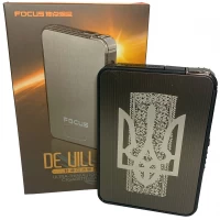 Портсигар с автоматической подачей и зажигалкой Украина (Обычное пламя