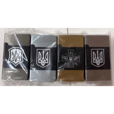 Зажигалка газовая с Украинской символикой (турбо пламя 