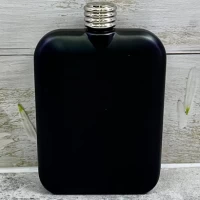 Фляга металлическая 6 oz (чёрная матовая) FH-6B