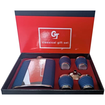 Подарочный набор 6в1 GT Фляга, 4 рюмки, лейка GT-17-3