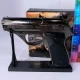 Зажигалка пистолет C.A.I. Georgia VT. Lighter (металл, передергивается затвор,15см) HL-632 Silver