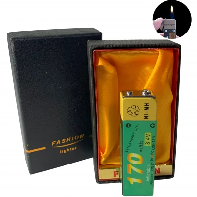 Зажигалка подарочная в виде батарейки 
