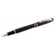 Шариковая ручка в подарочном футляре, черная с золотыми вставками Honest RP-2021