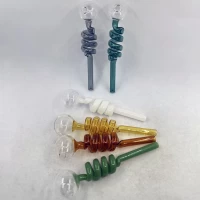 Стеклянные трубки для курения со спиралью HL-738