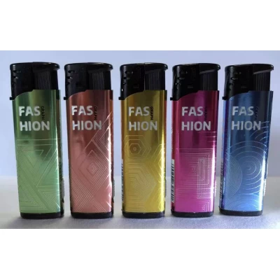 Зажигалка пластиковая с фонарем FASHION (турбо пламя) №1517-3 Зажигалка пластиковая с фонарем FASHION (турбо пламя) №1517-3