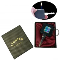 Зажигалка подарочная с брелком Ключ TOYOTA (Обычное пламя 