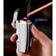Электроимпульсная USB Зажигалка две молнии ⚡️⚡️, индикатор заряда, нож, штопор, открывалка HL-221 Black