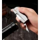 Электроимпульсная USB Зажигалка две молнии ⚡️⚡️, индикатор заряда, нож, штопор, открывалка HL-221 Black