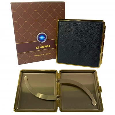 Портсигар в подарочной упаковке GVIPAI (Кожа, на 20 шт) HL-4986-1-2