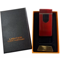 Электроимпульсная ⚡️ зажигалка в подарочной коробке Lighter HL-102 RED