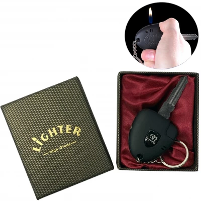 Зажигалка подарочная с брелком Ключ TOYOTA (Обычное пламя 