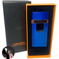Электрическая зажигалка сенсорная с USB-зарядкой и подсветкой⚡️ HL-511 Blue