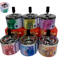 Пепельница юла бездымная Банкноты евро 