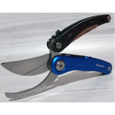 Многофункциональный ручной секатор (мультитул) Traveler (72шт/ящ) MS010 BLUE Многофункциональный ручной секатор (мультитул) Traveler (72шт/ящ) MS010 BLUE