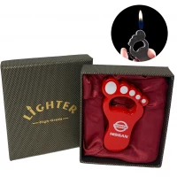 Зажигалка подарочная с открывалкой Нога (обычное пламя 