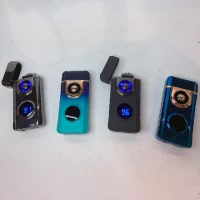 Электрическая USB-зажигалка с дуговым поджигом ⚡⚡HL-648 Black matte