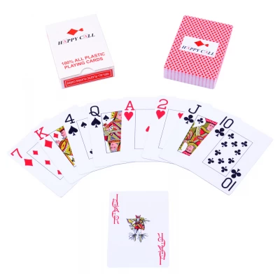 Карты игральные пластиковые «Happy Call» (Красная Рубашка) №408-11