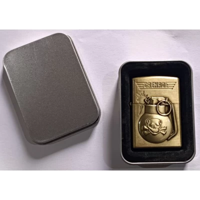 Зажигалка бензиновая в подарочной коробке Граната HL-330-3