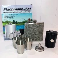 Подарочный набор фляга Jack Daniel’s с рюмками QK-1-3