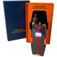 Электрическая USB-зажигалка с двойной дуговой плазмой и LED-подсветкой ⚡⚡ HL-654-2