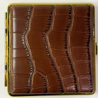 Портсигар в подарочной упаковке GVIPAI (Кожа, на 20 шт) XT-4986-1-7