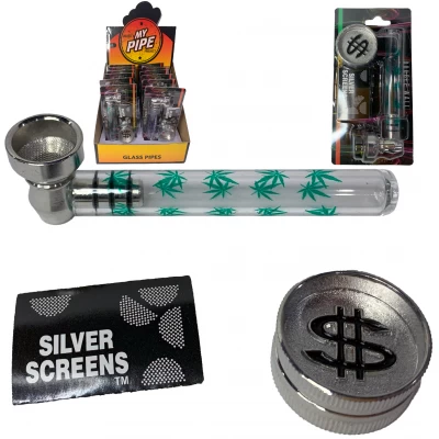 Практичный и компактный набор для курения 3в1 'Legalize ☘️' HL-582 Green