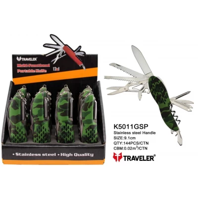 Нож универсальный Traveler (12в1) Мультитул 9,1 см K5011GSP-BOX