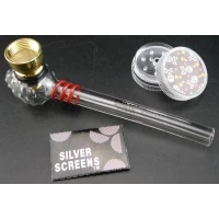 Стеклянный вапорайзер D&K glass pipe «клубника