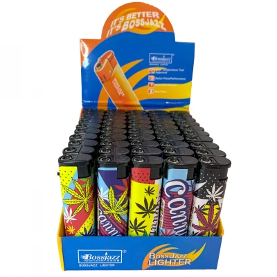 Газовые зажигалки BOSSJAZZ с тематикой Cannabis 156-2 Газовые зажигалки BOSSJAZZ с тематикой Cannabis 156-2