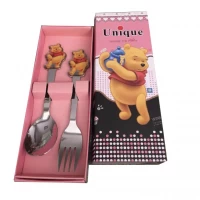 Набор детских столовых приборов ложка и вилка Винни Пух