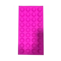 Форма силиконовая Полусфера 36 шт на планшете