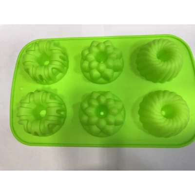 Форма силиконовая для выпечки   Кексы ассорти  6 шт на планшете