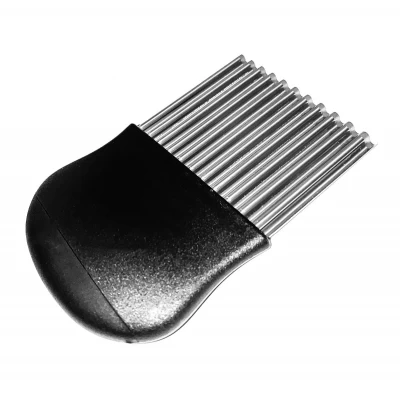 Нож для нарезки сыра, картофеля фри и карвинга чёрная ручка