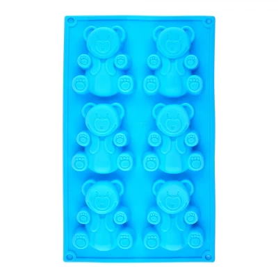 Форма силиконовая для выпечки Мишки Барни  6 шт